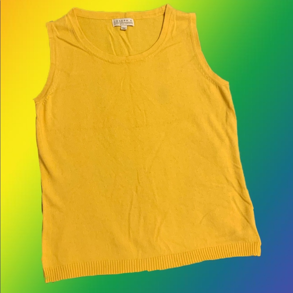 Joseph A. Yellow Sweater Shell S: S